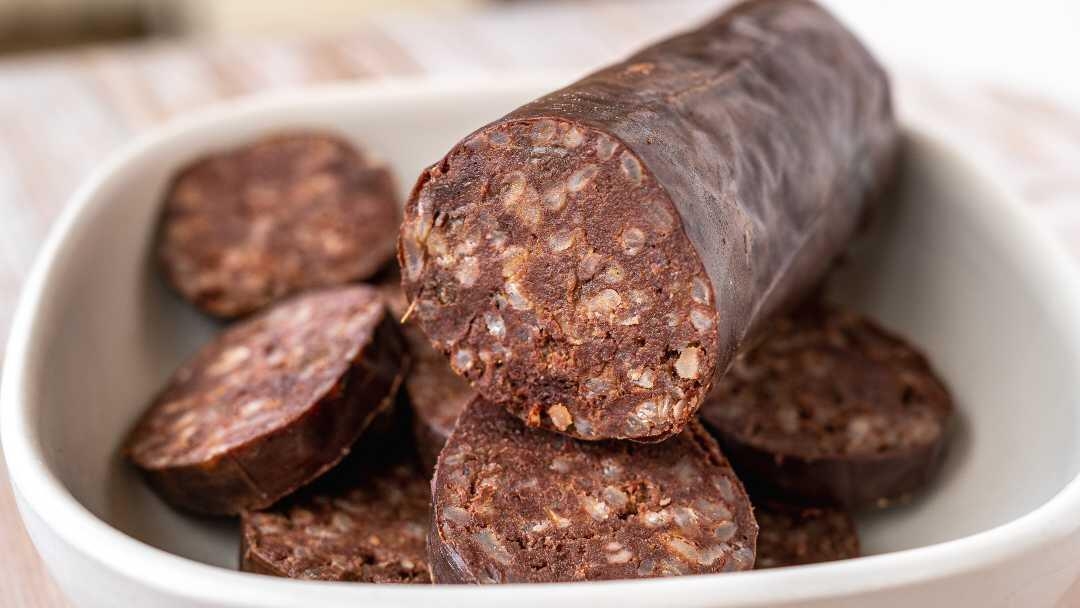 Bowl of black pudding